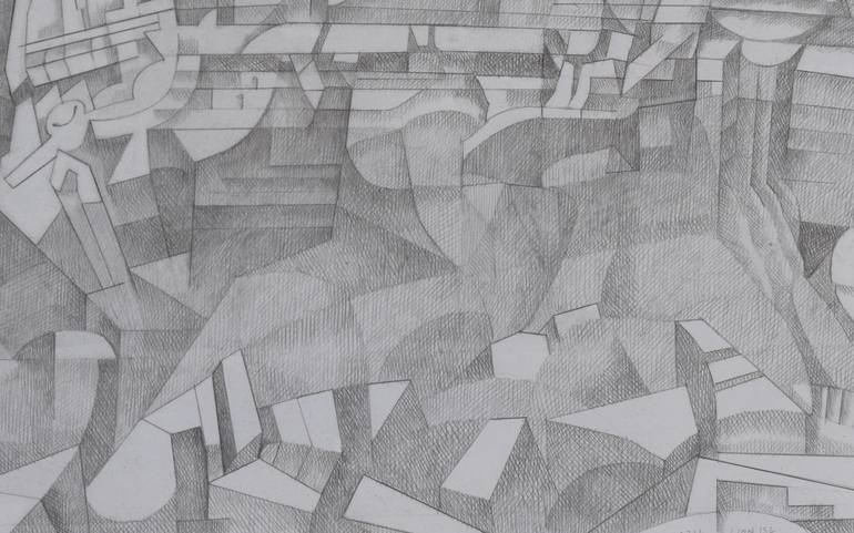 Original Black & White Landscape Drawing by Ian Macintosh