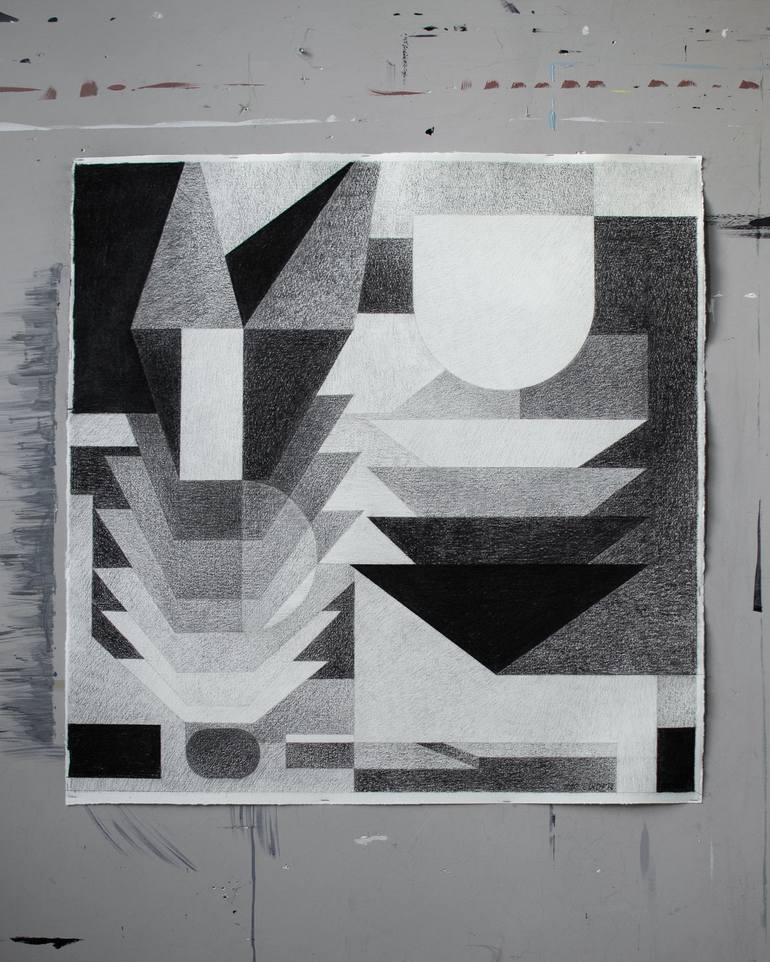 Original Dada Abstract Drawing by Mic Linder