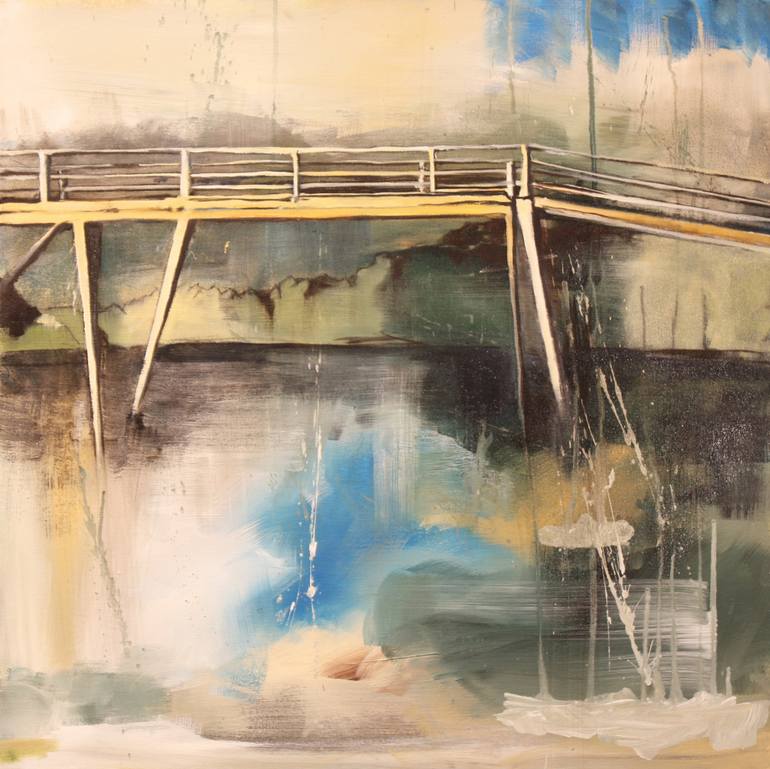 Grimstaad Bridge Painting by Zannah Noe | Saatchi Art