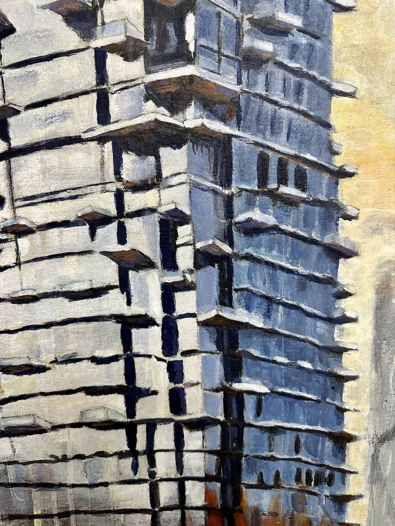 Original Abstract Architecture Painting by Zannah Noe