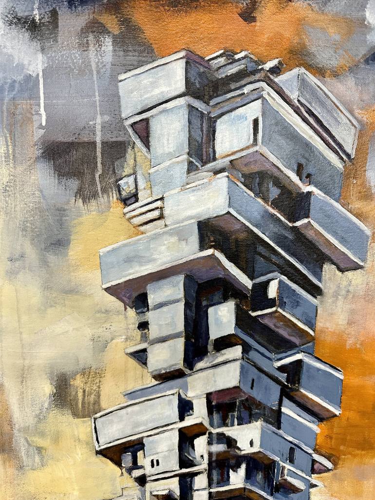Original Architecture Painting by Zannah Noe