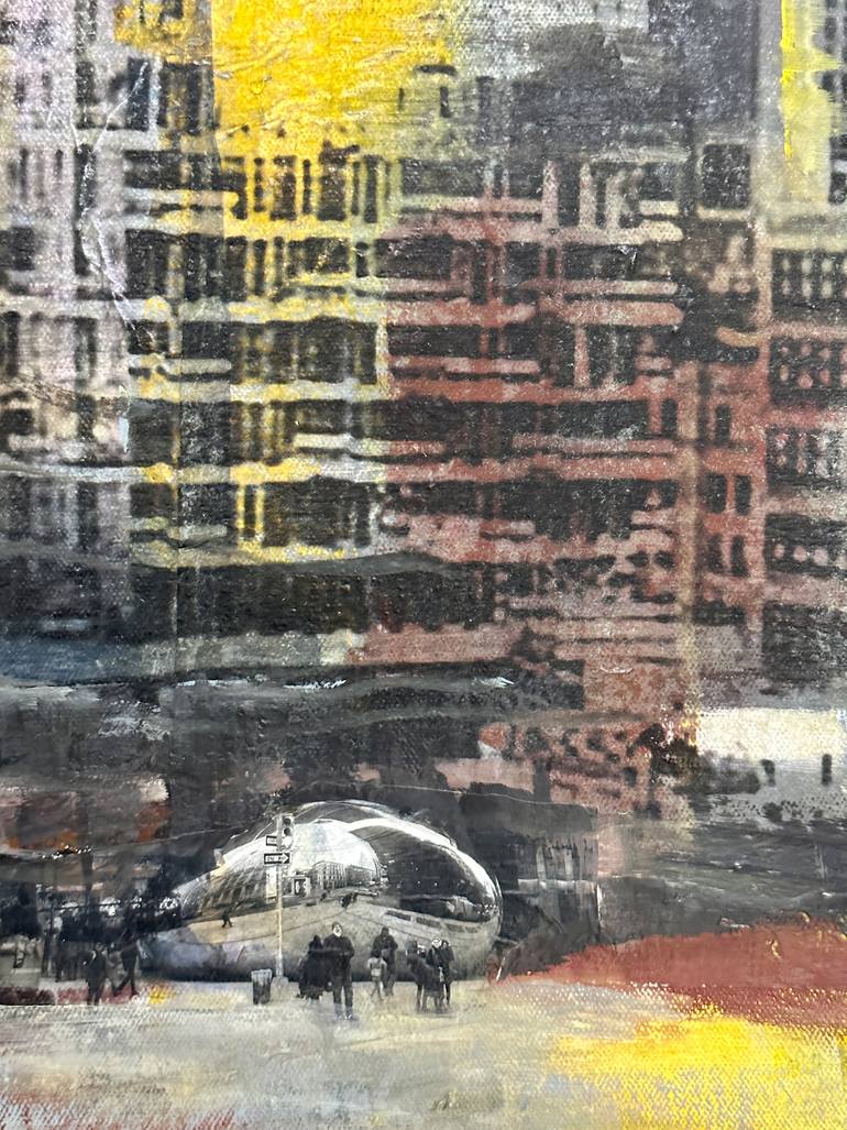 Original Abstract Architecture Painting by Zannah Noe