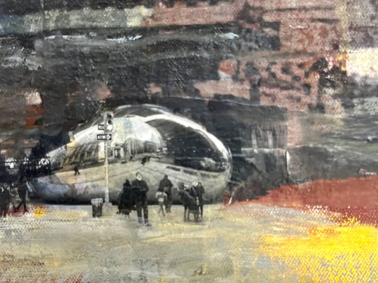 Original Abstract Architecture Painting by Zannah Noe