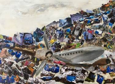 Print of Airplane Paintings by Chiara Briganti