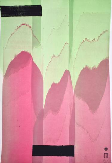 Original Abstract Expressionism Abstract Drawings by Michael Lentz