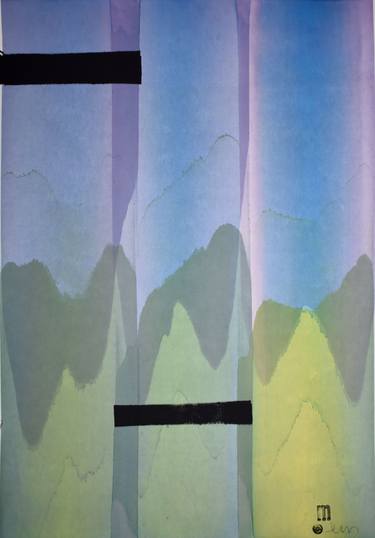 Original Abstract Expressionism Abstract Drawings by Michael Lentz