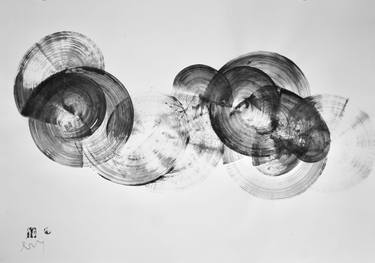 Original Abstract Expressionism Abstract Drawings by Michael Lentz