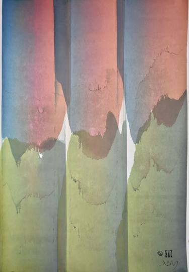 Original Abstract Expressionism Abstract Drawings by Michael Lentz