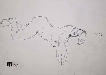 Print of Expressionism Nude Printmaking by Michael Lentz