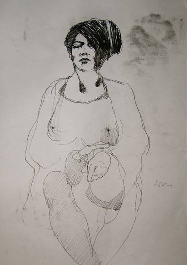 Print of Expressionism Nude Printmaking by Michael Lentz