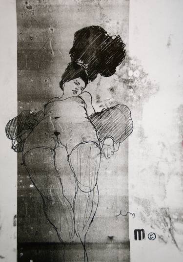 Print of Expressionism Love Printmaking by Michael Lentz