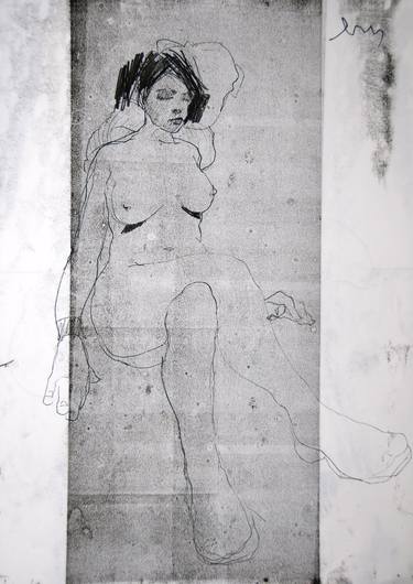 Print of Impressionism Nude Drawings by Michael Lentz