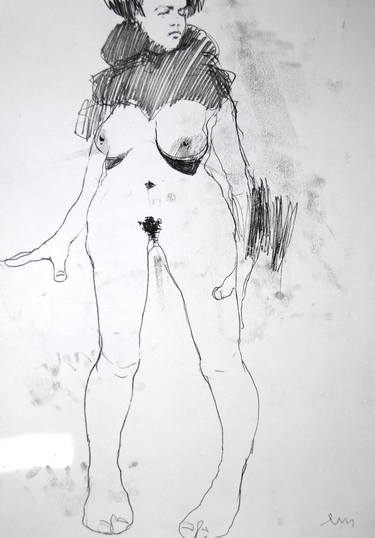 Print of Impressionism Nude Printmaking by Michael Lentz