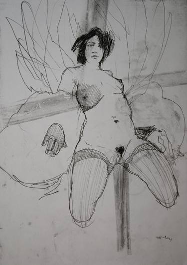 Print of Nude Drawings by Michael Lentz