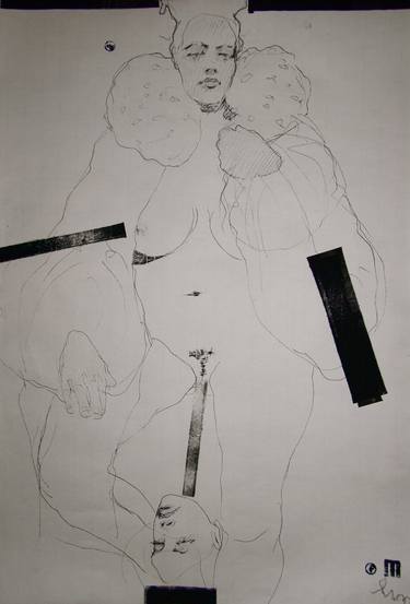 Print of Surrealism Nude Drawings by Michael Lentz