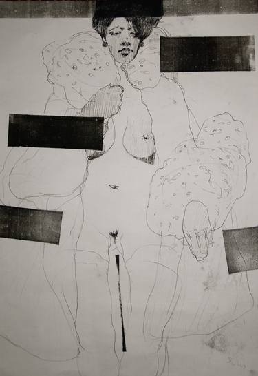 Print of Surrealism Nude Drawings by Michael Lentz