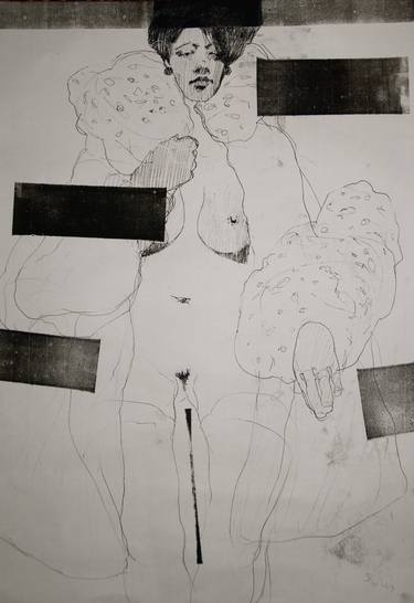 Print of Nude Drawings by Michael Lentz