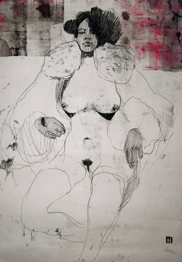 Print of Surrealism Nude Drawings by Michael Lentz