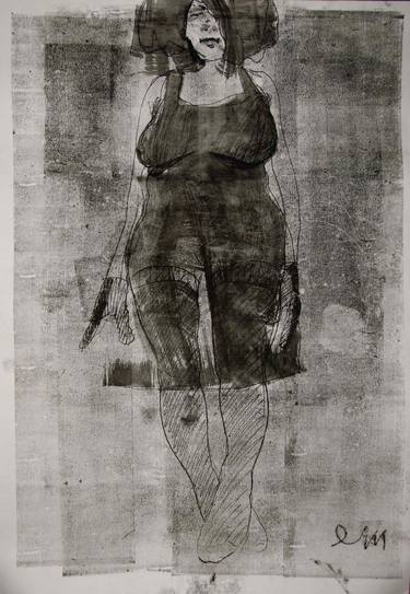 Original Expressionism Body Drawings by Michael Lentz