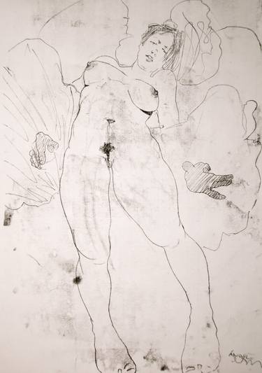 NUDE No. 3297 "ANGEL"  (100 x 70 cm) thumb
