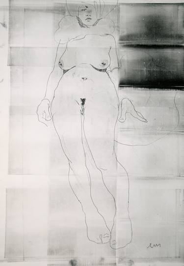 Original Figurative Nude Drawings by Michael Lentz