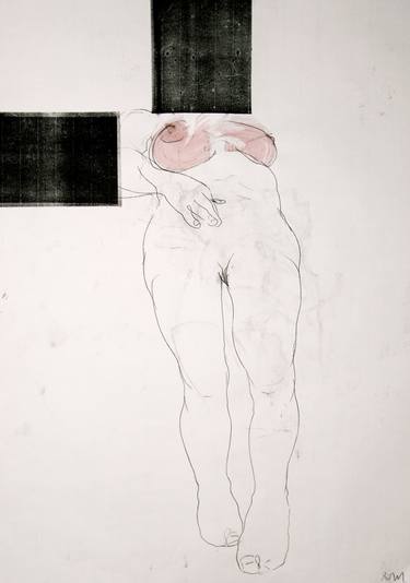 Original Figurative Nude Drawings by Michael Lentz