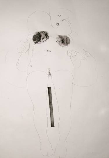 Original Figurative Love Drawings by Michael Lentz