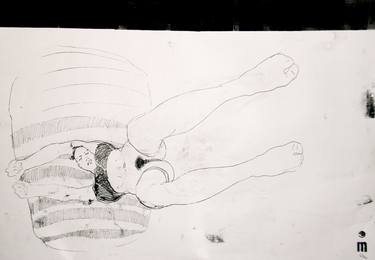 Original Figurative Love Drawings by Michael Lentz