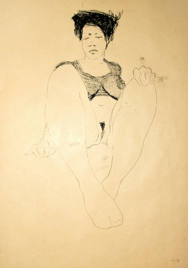 Original Nude Drawings by Michael Lentz