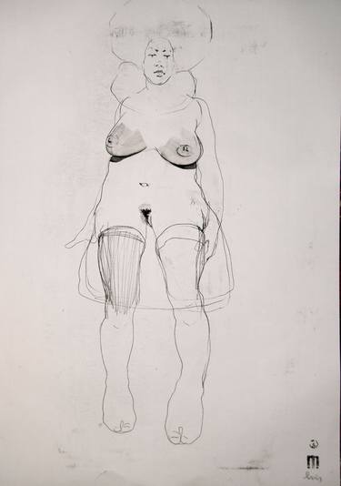 NUDE 3866 (from the series  "ready maiden") 100x70 cm thumb