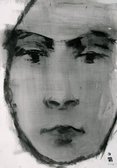 Original Figurative Portrait Drawings by Michael Lentz