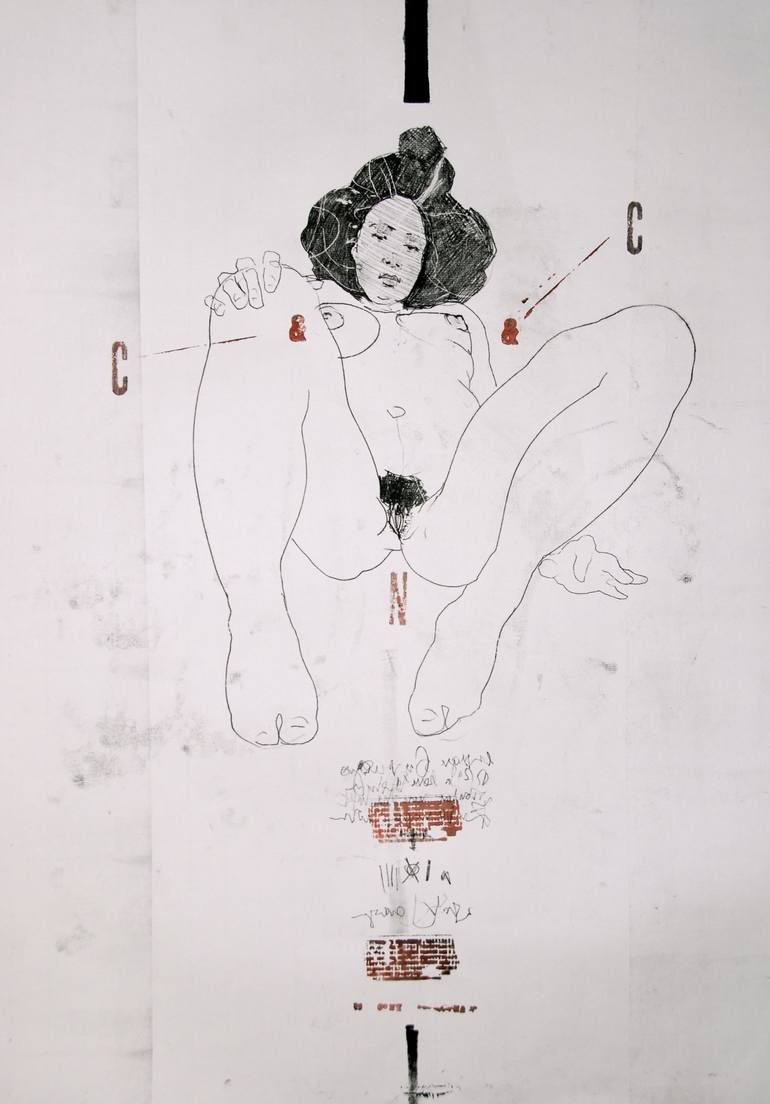 NUDE No. 3972 (100 x 70 cm) from the series "radical chicks" - Print