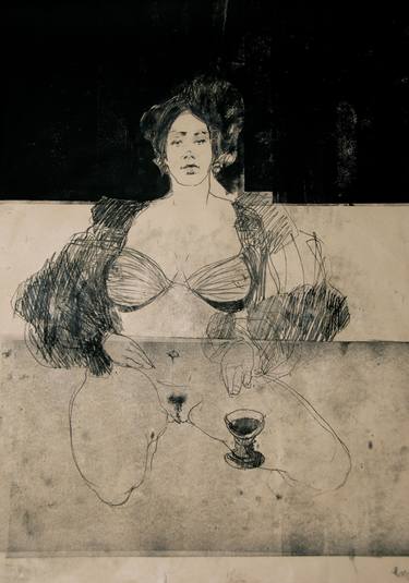 Original Expressionism Love Drawings by Michael Lentz