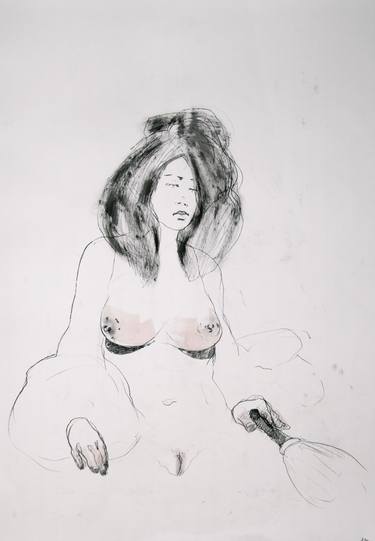 Original Figurative Love Drawings by Michael Lentz