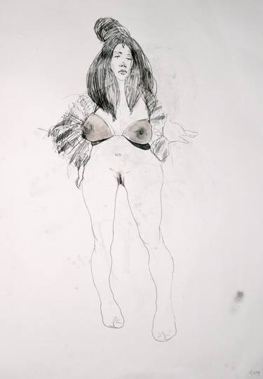 NUDE 4262 (from the series  "las mujeres transparentes") 100x70 cm thumb