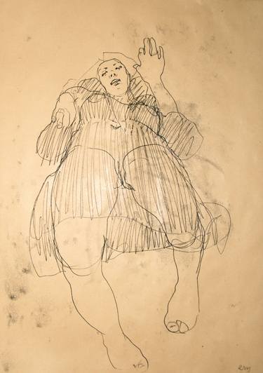 Original Figurative Love Drawings by Michael Lentz