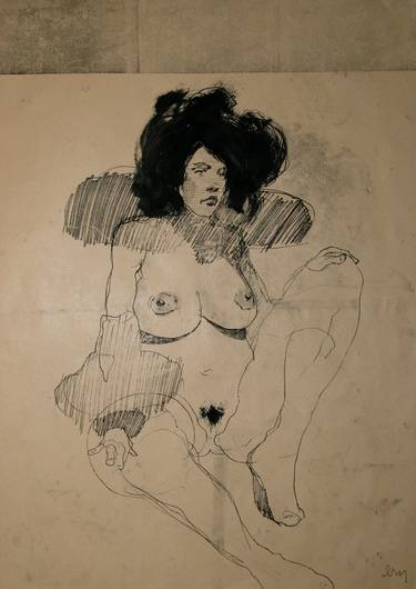 Original Figurative Love Drawings by Michael Lentz