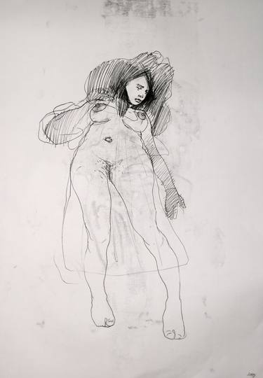 Original Figurative Love Drawings by Michael Lentz