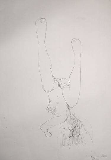 Original Figurative Love Drawings by Michael Lentz