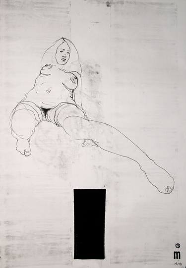 Original Figurative Love Drawings by Michael Lentz