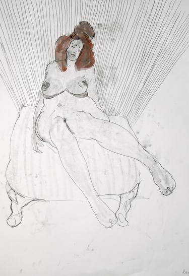 Original Figurative Love Drawings by Michael Lentz