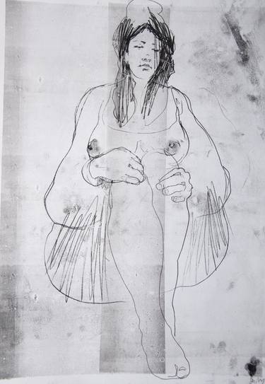 Original Figurative Love Drawings by Michael Lentz