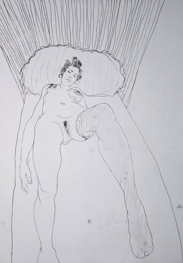 Original Nude Drawings by Michael Lentz