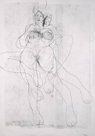 Original Figurative Body Drawings by Michael Lentz