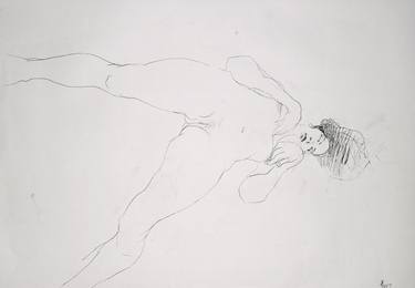 Original Figurative Body Drawings by Michael Lentz