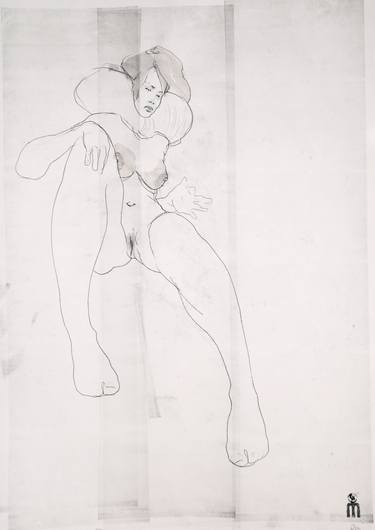 Original Figurative Erotic Drawings by Michael Lentz