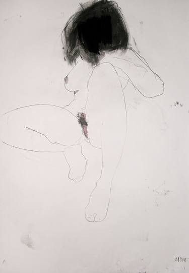 Original Figurative Body Drawings by Michael Lentz