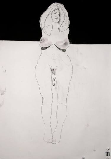 Original Figurative Body Drawings by Michael Lentz