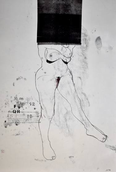 Original Figurative Abstract Drawings by Michael Lentz