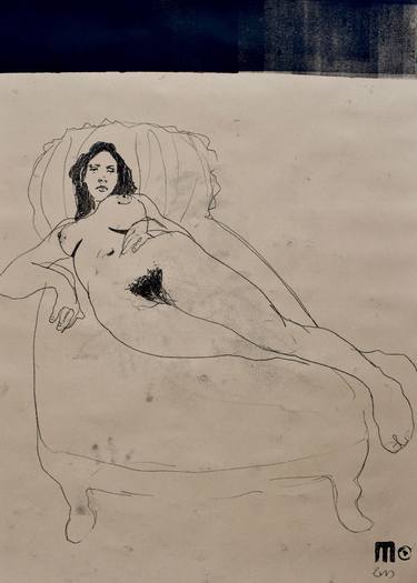 Original Figurative Body Drawings by Michael Lentz